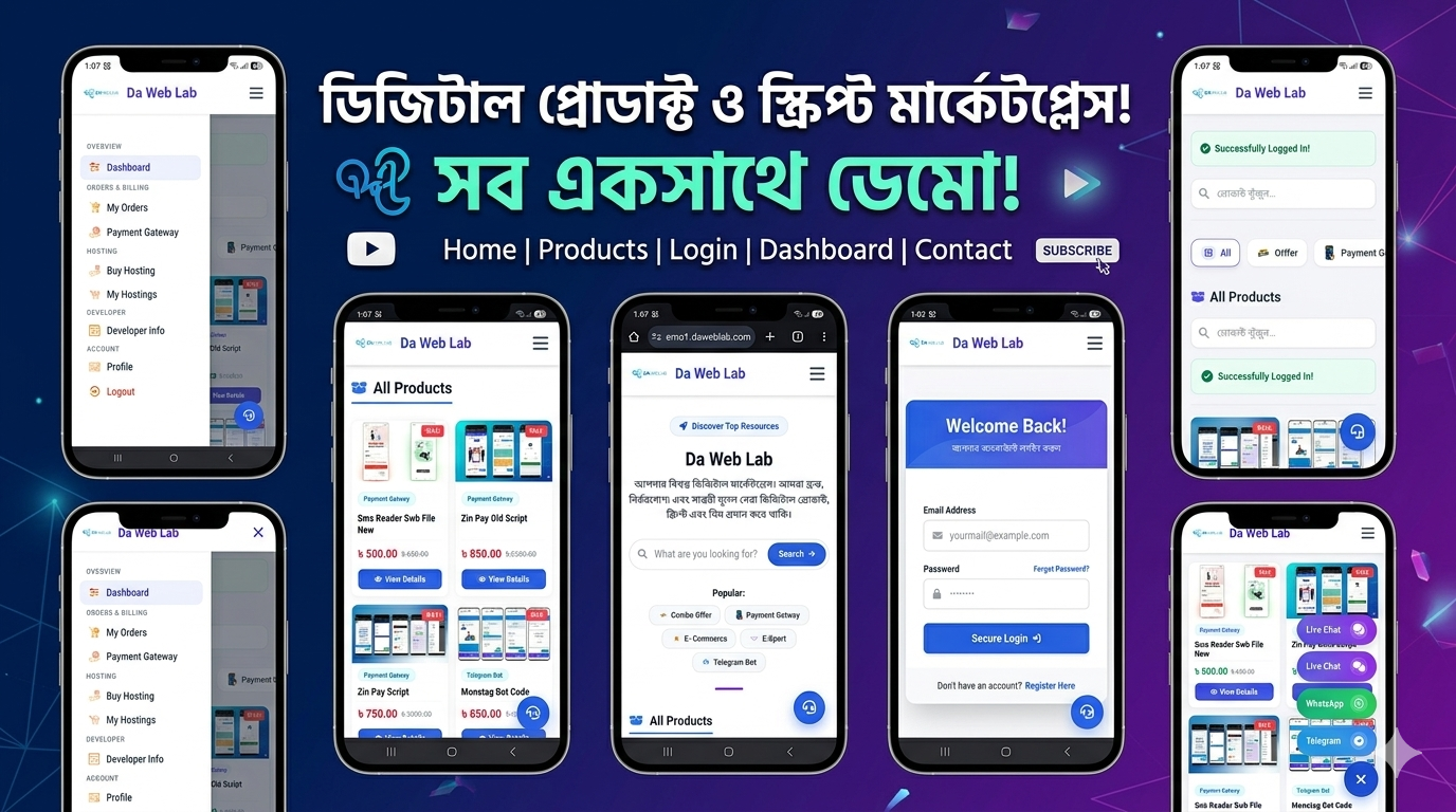 Digital Products Selling Website Script